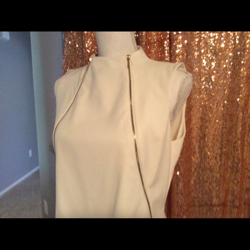 Calvin Klein off white dress